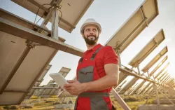 Engineer_working_in_field_with_solar_batteries
